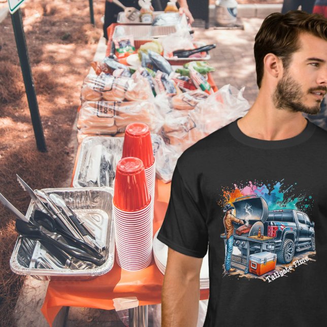 Camiseta Cowboy del horario del portón trasero cocinando en (Subido por el creador)