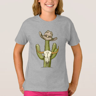 Camiseta Cowboy En Westen Cactus Yehaw Gift Ideas T-Shirt