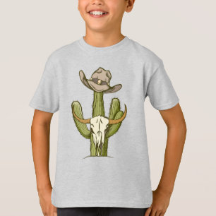 Camiseta Cowboy En Westen Cactus Yehaw Gift Ideas T-Shirt