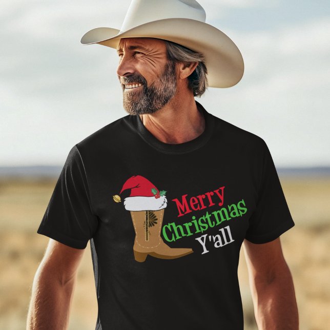 Camiseta Cowboy Feliz Navidad Yall (Subido por el creador)