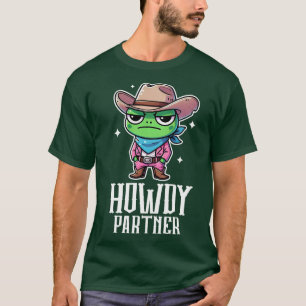 Camiseta Cowboy Frog, socio de Howdy