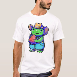 Camiseta Cowboy Frog Strawberry de Storey Art