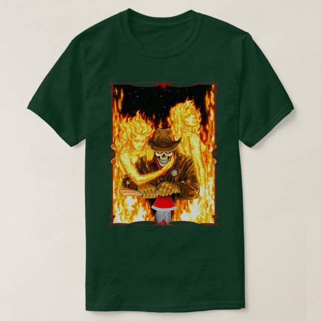 Camiseta Cowboy From Hell with Ax Classic TShirt (Diseño del anverso)