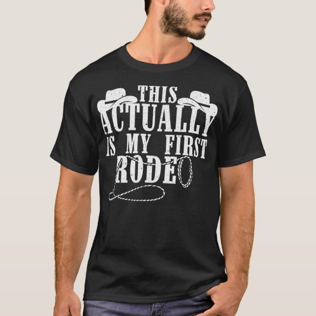 Camiseta Cowboy Funny Para Hombres Mujeres Rodeo Carreras O (Anverso)