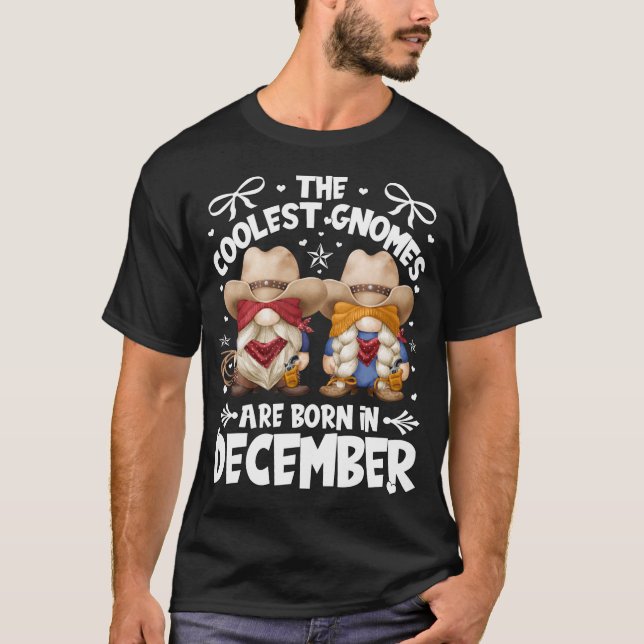 Camiseta Cowboy Gnomes De Cumpleaños Para Las Chicas Vaquer (Anverso)