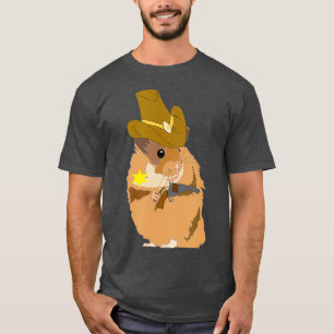 Camiseta Cowboy Hamster Wild West Sherrif Hammy Howdy