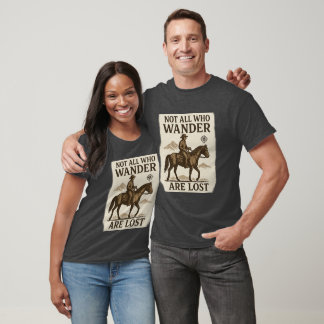 Camiseta Cowboy Horse T-Shirt No Todos Los Que Se Pierden
