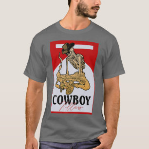 Camiseta Cowboy Killers Funny Western Cowgirl Skeleter Retr