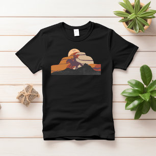 Camiseta Cowboy montando caballo al atardecer