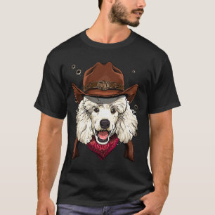 Camiseta Cowboy Poodle Western Rodeo Cowboy Gorra y Bandana