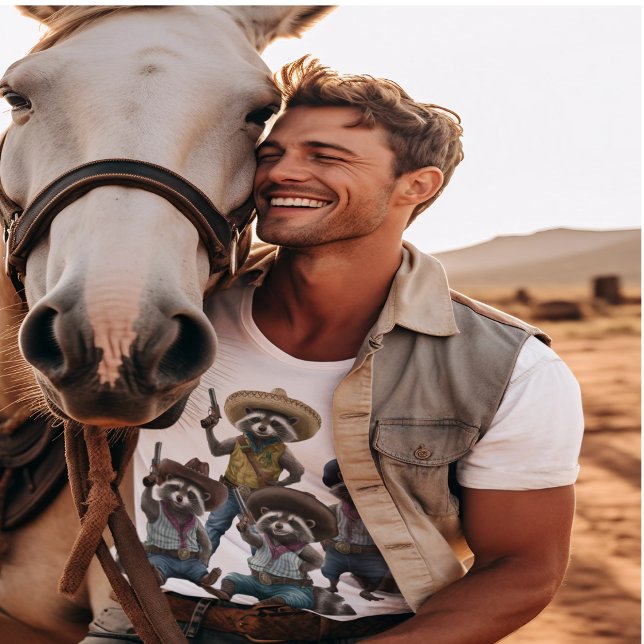 Camiseta Cowboy Raccoon (Subido por el creador)