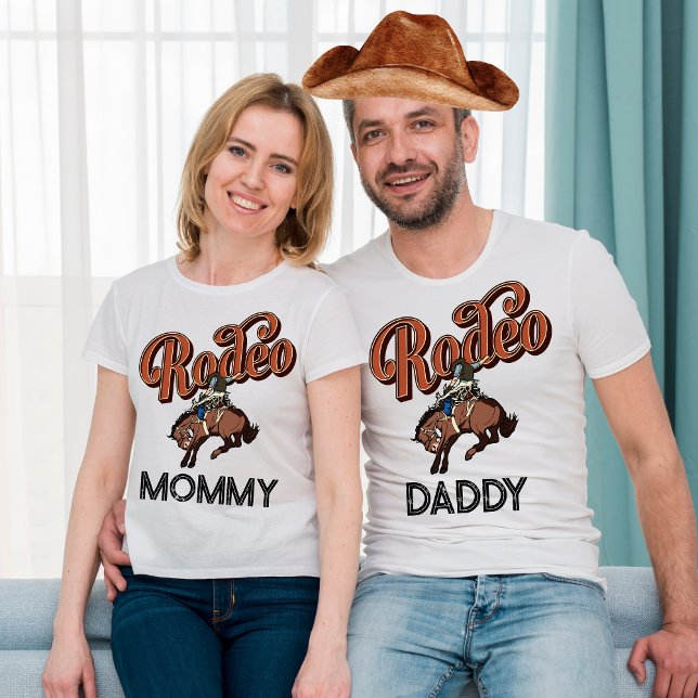 Camiseta Cowboy Rodeo fiesta de cumpleaños Padres coincidie (Subido por el creador)