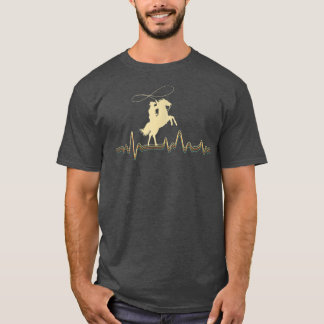 Camiseta Cowboy Roping Roper Horse Riendo Cabecera Ecuestre