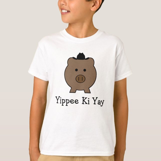 Camiseta Cowboy Roy Pig (Anverso)