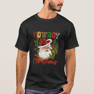 Camiseta Cowboy Santa Claus Navidades Western Cactus Buffal