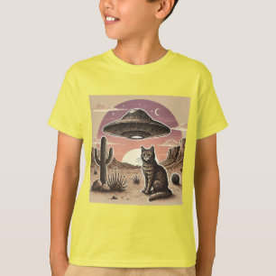 Camiseta Cowboy Spaceship Cat