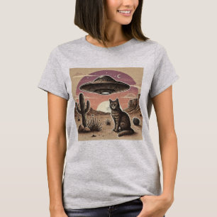 Camiseta Cowboy Spaceship Cat