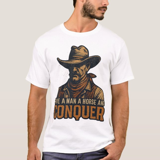 Camiseta Cowboy Spirit & Wild West Vibe (Anverso)