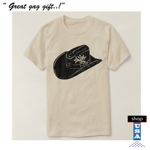 Camiseta Cowboy Stetson Gorra T-Shirt 🤠 Rodeo de estilo oc