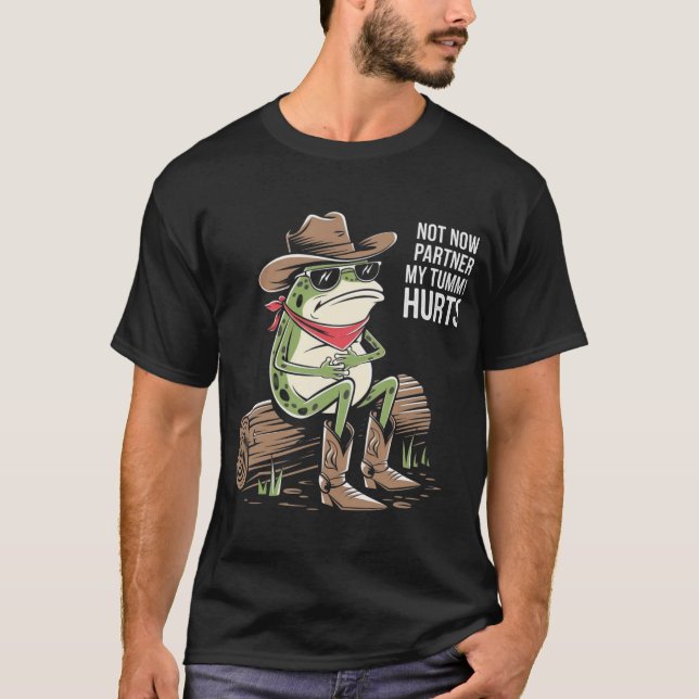 Camiseta Cowboy Unisex Tee divertido para Frog (Anverso)