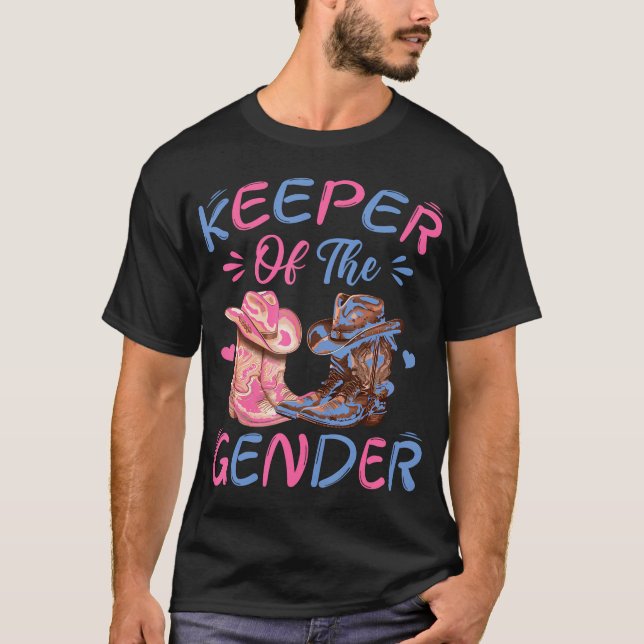 Camiseta Cowboy Western Keeper Of Gender Cowboy Cowgirl (Anverso)