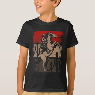 Camiseta Cowboy Wild West Country Horseck Riding Horse Retr