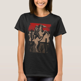 Camiseta Cowboy Wild West Country Horseck Riding Horse Retr