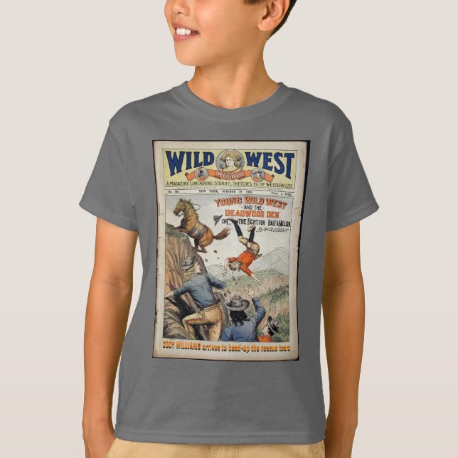 Camiseta Cowboy Wild West Personaliza el nombre y los texto (Anverso)