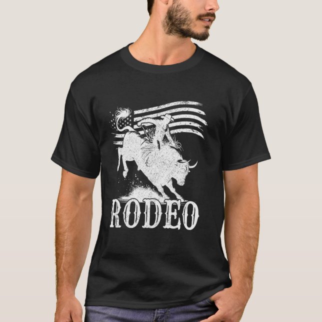 Camiseta Cowboycore Retro Steer Bull Cow Skull Rodeo Wester (Anverso)