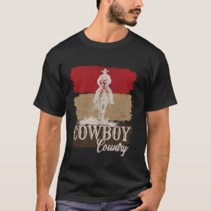 Camiseta Cowboycore Vaquero En Un Caballo Alzándose Estétic
