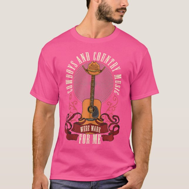 Camiseta Cowboys Country Music Se Hizo Para Mí Acústico G (Anverso)