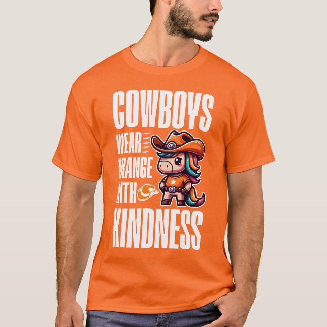 Camiseta Cowboys Wear Naranja (Anverso)
