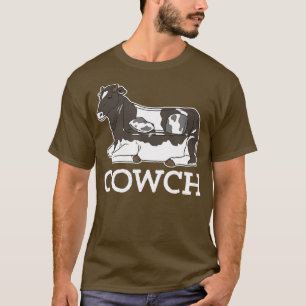 Camiseta Cowch Funny Cow Couch Cattle Farm Animals