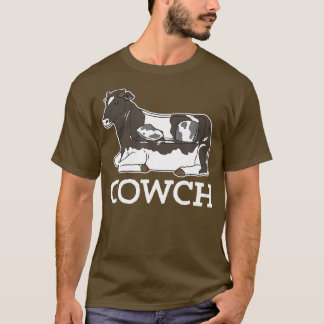 Camiseta Cowch Funny Cow Couch Cattle Farm Animals