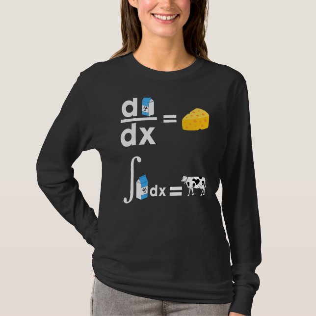 Camiseta Cowculus Math Cow Leche Matemática De Queso Para H (Anverso)