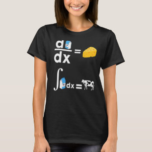 Camiseta Cowculus Math Cow Leche Matemática De Queso Para H
