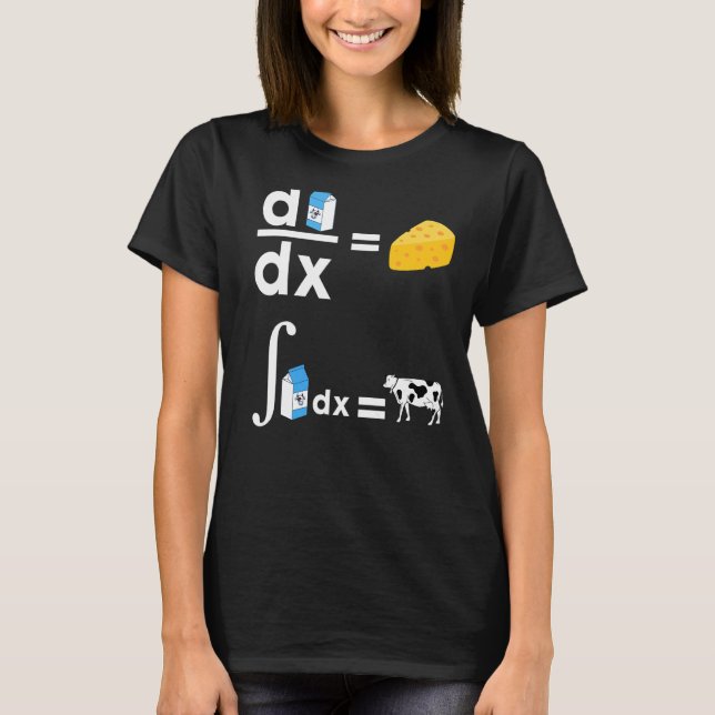 Camiseta Cowculus Math Cow Leche Matemática De Queso Para H (Anverso)