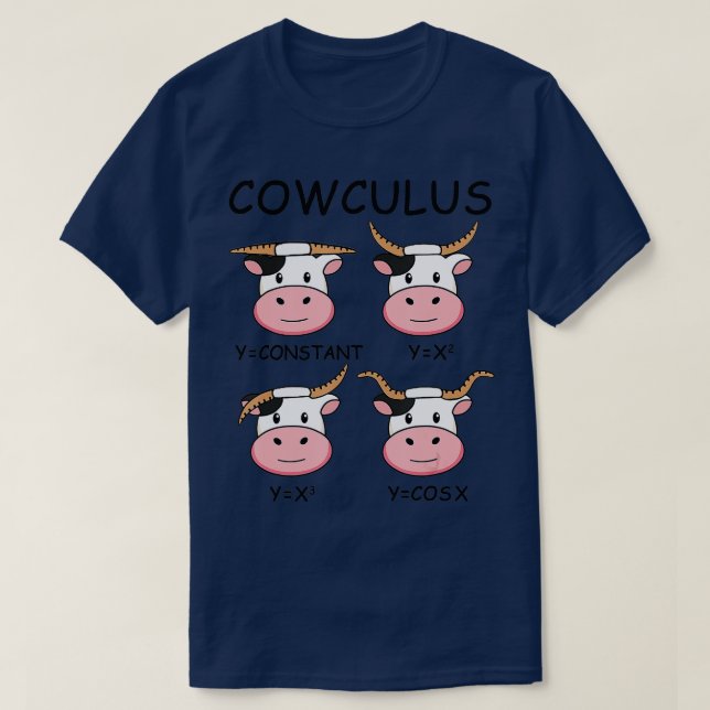 Camiseta Cowculus Math Lovers Funny Cow Calculus Math Teach (Diseño del anverso)