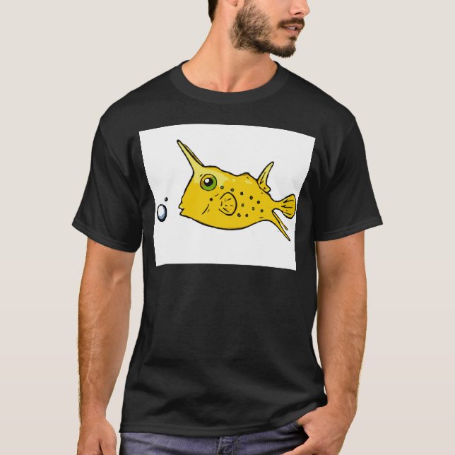 Camiseta Cowfish del fonolocalizador de bocinas grandes (Anverso)