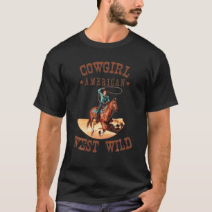 Camiseta Cowgirl American West Wild