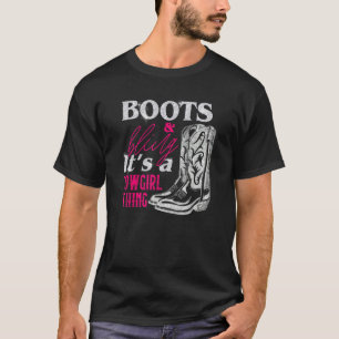 Camiseta Cowgirl Boots Bling Women Cuece Love Country Life