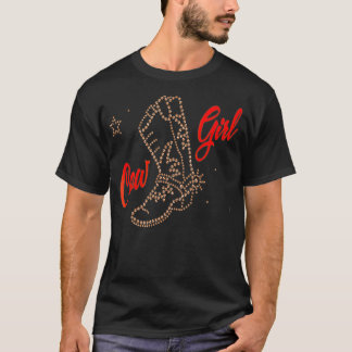 Camiseta Cowgirl Boots contra el País Chica Occidental