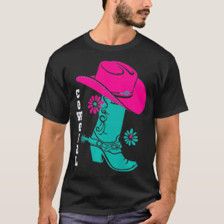 Camiseta Cowgirl Boots contra el Rodeo occidental de las ch