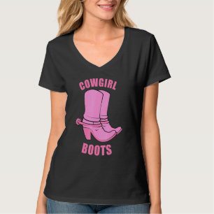 Camiseta Cowgirl Boots Country Horse Rodeo Princesa Occiden