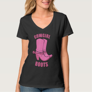 Camiseta Cowgirl Boots Country Horse Rodeo Princesa Occiden