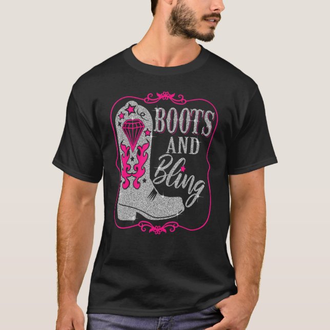 Camiseta Cowgirl Boots humedeciendo a mujeres occidentales  (Anverso)