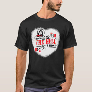 Camiseta Cowgirl cita el infierno que no voy a vestir para 