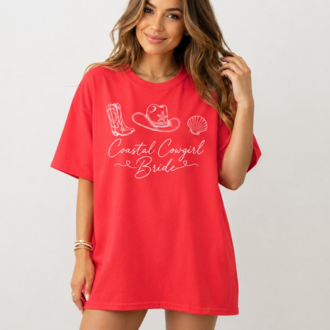 Camiseta Cowgirl Costera Soltera  (Subido por el creador)