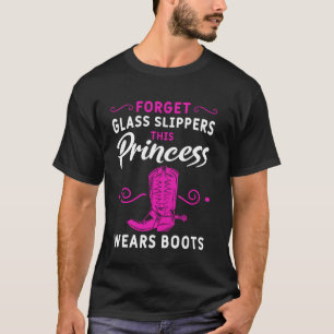 Camiseta Cowgirl Cowboy Boots Caballo montando Cowbo