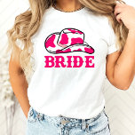 Camiseta Cowgirl Disco Último Rodeo Bachelorette T-Shirt<br><div class="desc">Un divertido diseño de vaquera con detalles rosados y naranjas</div>
